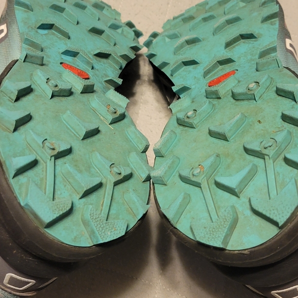 Salomon women's teal and gray speedcross 3 trail running sneakers, size 8.5 - Picture 5 of 7